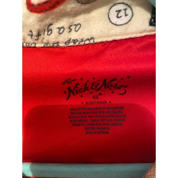 Nick & Nora How To Build A Sock Monkey 2 Piece Pajama Set Size XS ROoMY - Picture 2 of 8